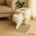 tapis litiere impermeable beige chat pawandmind
