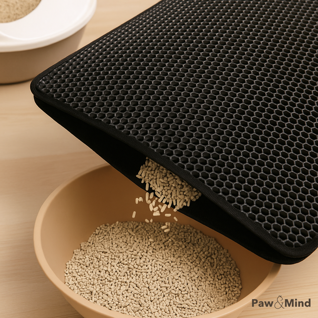 tapis litiere impermeable nettoyage chat pawandmind